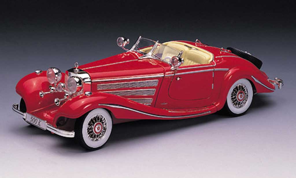 Mercedes 500 K 1/18 Norev K rouge 1936 miniature