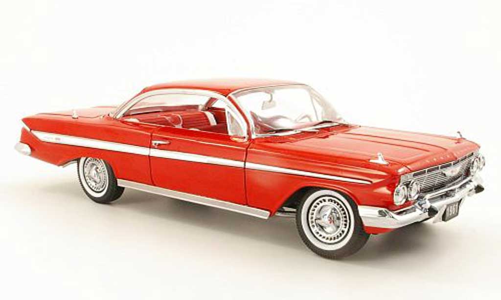 Chevrolet Impala 1961 1/18 Sun Star 1961 Sport Coupe red diecast model cars