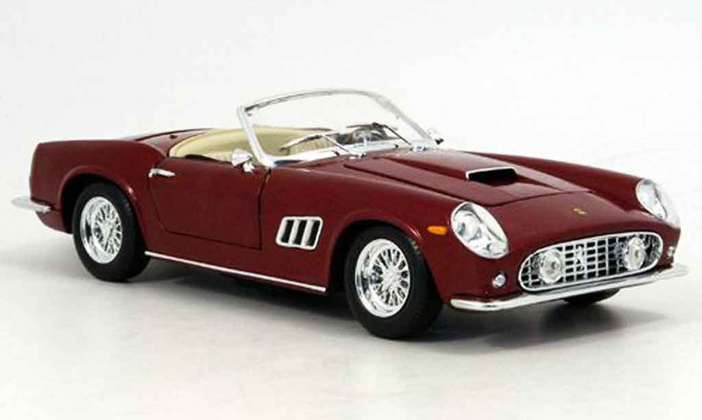 Ferrari 250 GT California 1/18 Hot Wheels GT California red 1962 diecast model cars
