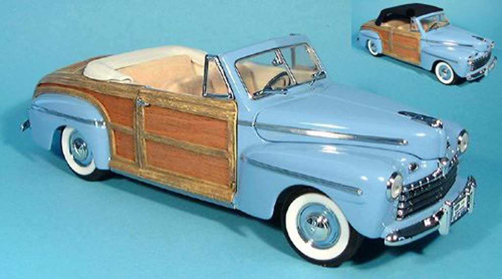 Ford Sportsman 1/18 Yat Ming bleu avec stoffdach zum auswechseln 1946
