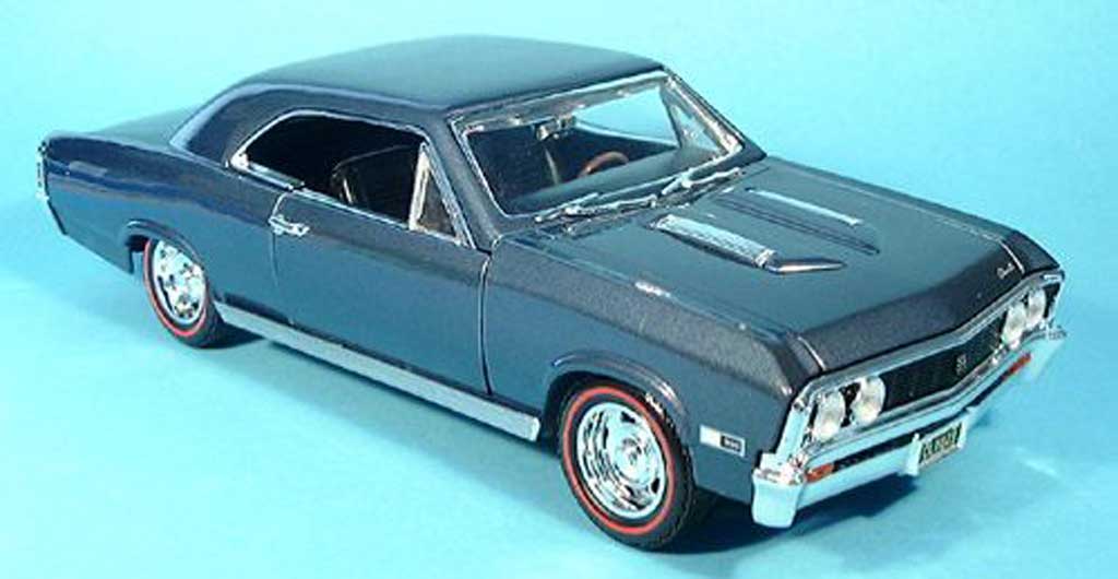 Chevrolet Chevelle 1967 1/18 Motormax 1967 SS396 blue diecast model cars