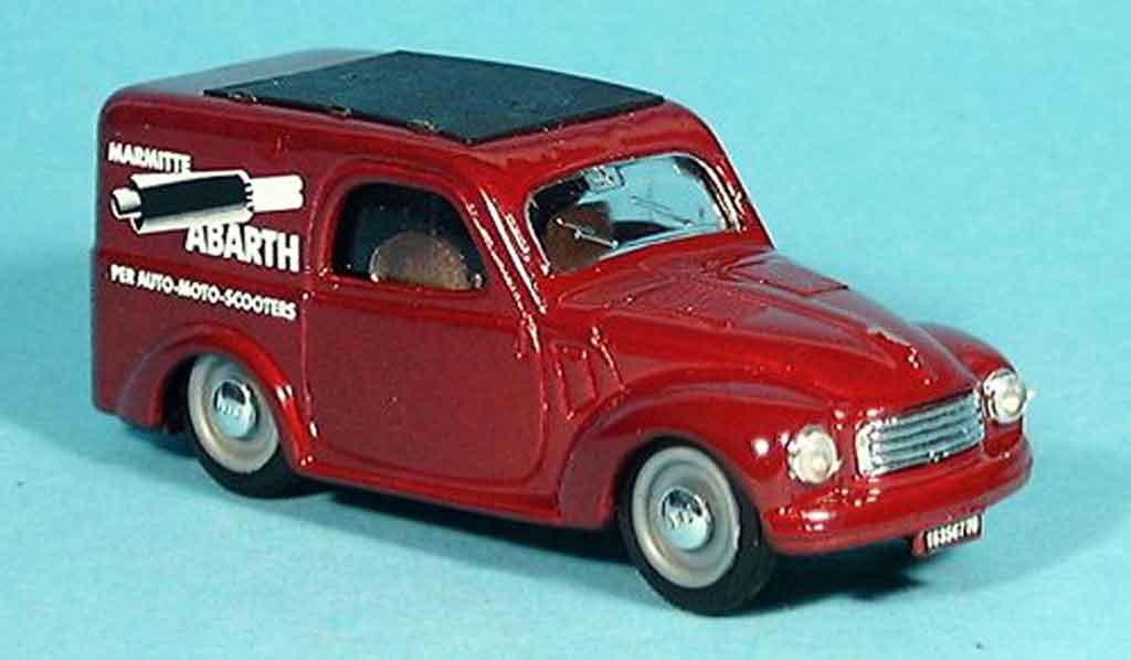 Fiat 500 1/43 Brumm C Topolino rouge Abarth Lieferwagen 1956 miniature