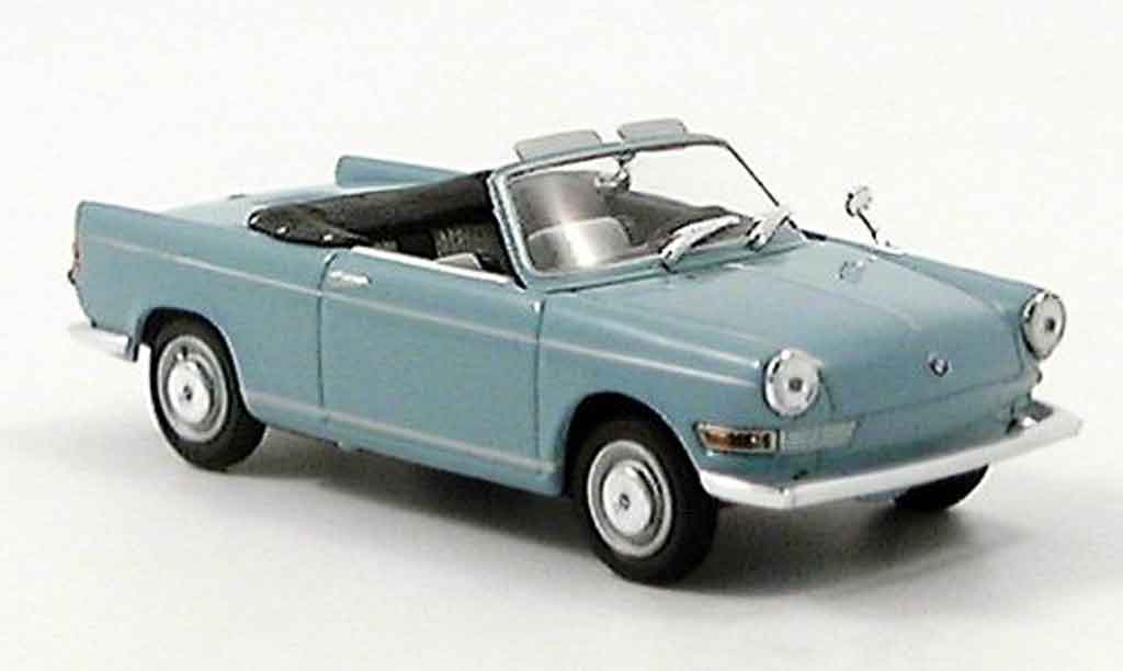 Bmw 700 1/43 Minichamps S Cabriolet grisebleu 1961 miniature
