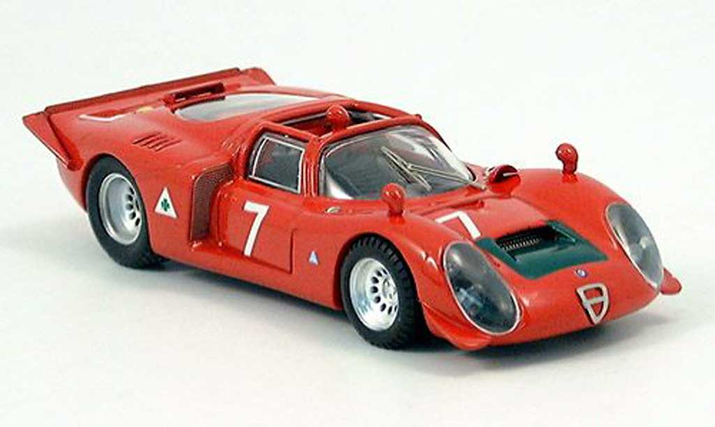 Alfa Romeo 33.2 1968 1/43 Best Spyder No.7 Facetti/Biscaldi Mugello miniature