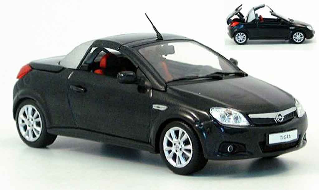Opel Tigra 1/43 Minichamps twin top noire funktionsfahiges verd 2004 miniature