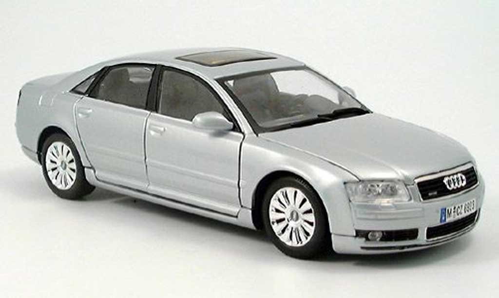 Audi A8 1/18 Motormax grey diecast model cars