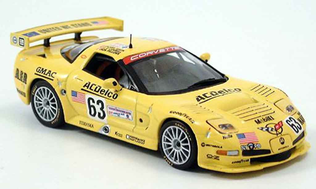 Chevrolet Corvette C5 1/43 IXO C5 R No.63 24h Le Mans 2002 diecast model cars