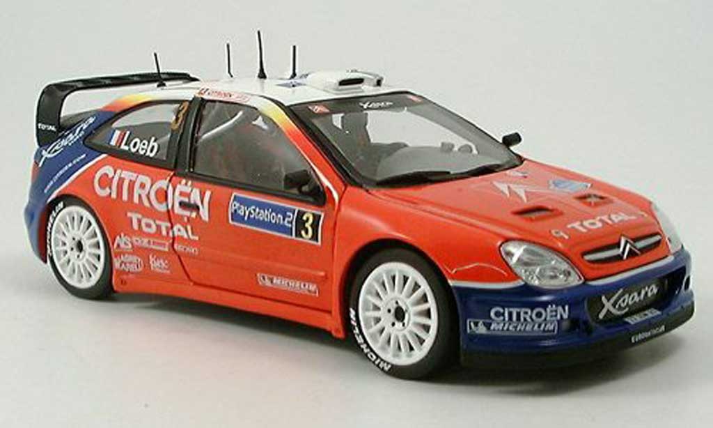 Citroen Xsara WRC 2004 1/18 Sun Star WRC 2004 no.3 total tour de corse miniature