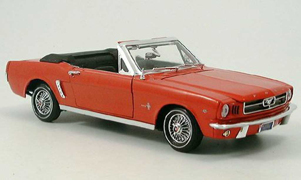 Ford Mustang 1964 1/18 Motormax 1964 Cabriolet rouge miniature