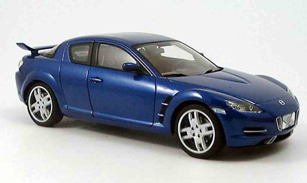 Mazda RX8 1/18 Autoart x-men filmauto bleu miniature