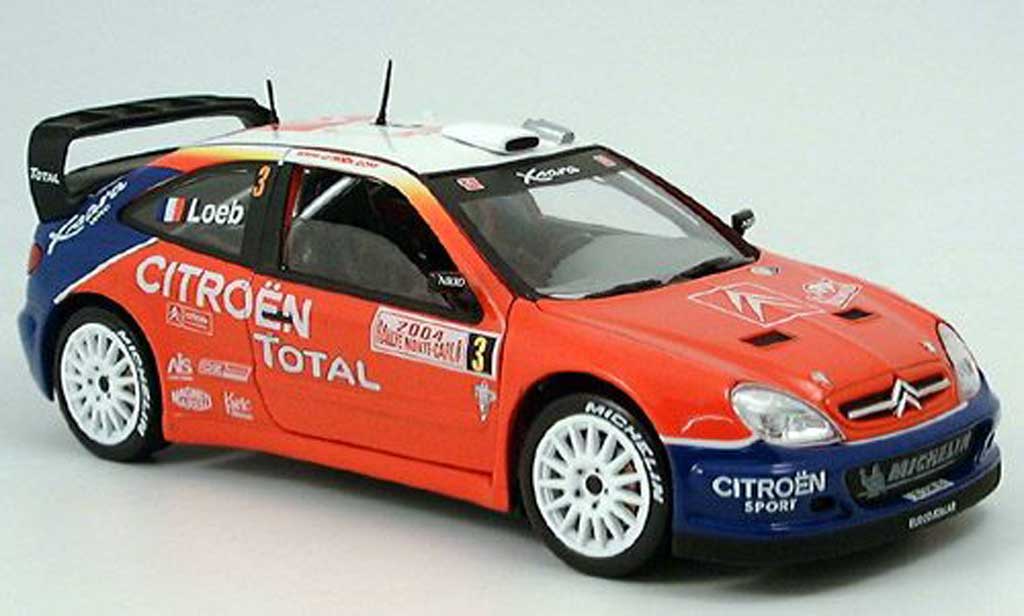 Citroen Xsara WRC 2004 1/18 Solido WRC 2004 no3 total rallye monte carlo 2004 sebastien loeb miniature