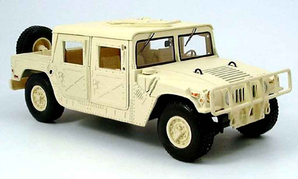 Hummer Humvee 1/18 Motormax pick up beige miniature