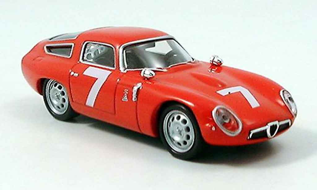 Alfa Romeo TZ1 1/43 Del Prado no.7 rouge miniature