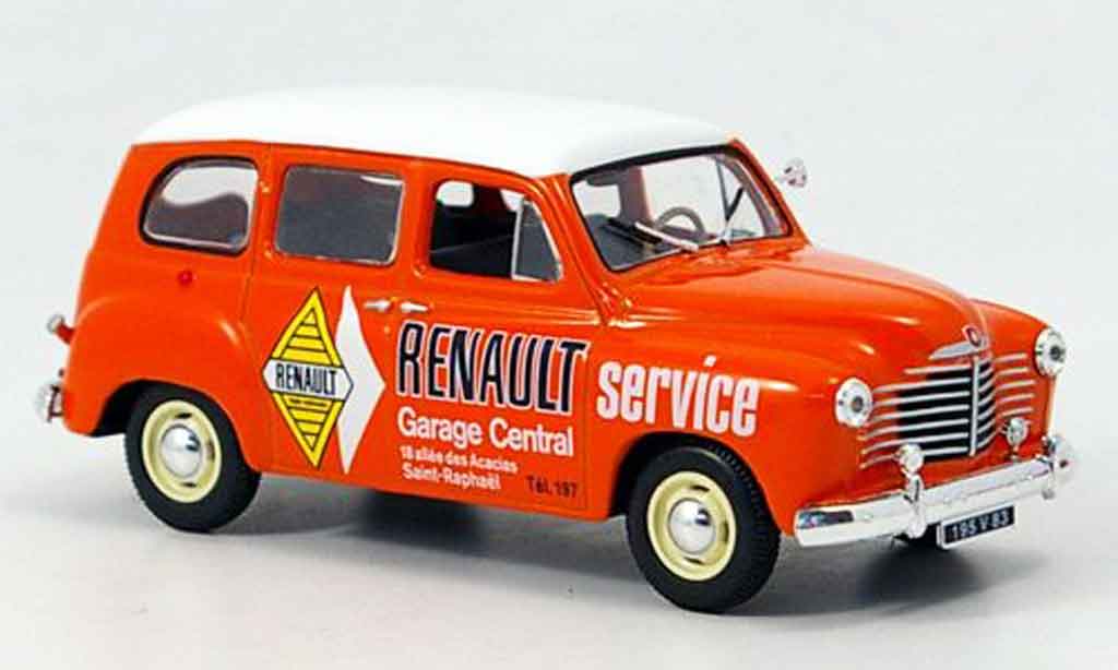 Renault Colorale 1/43 Norev service orange blanche miniature