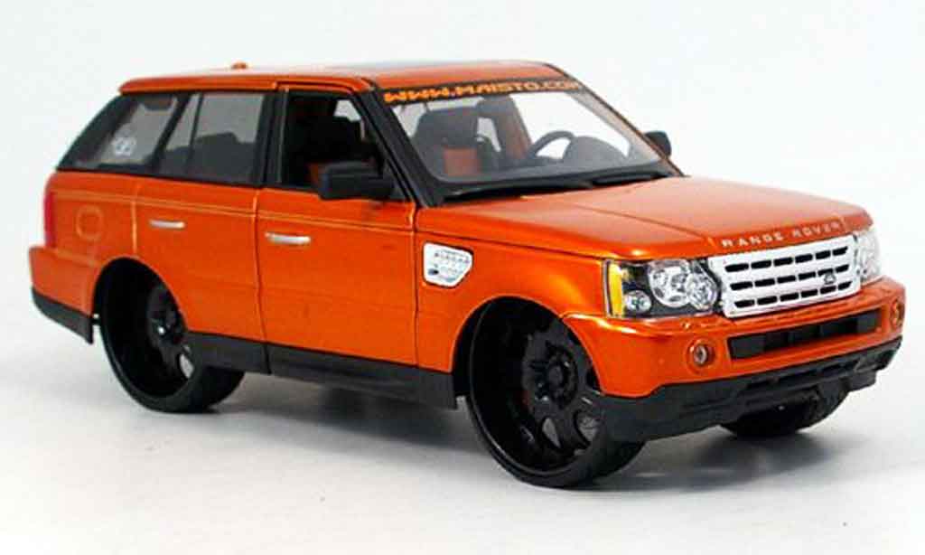 Range Rover Sport 1/18 Maisto orange g-ridez tuning miniature