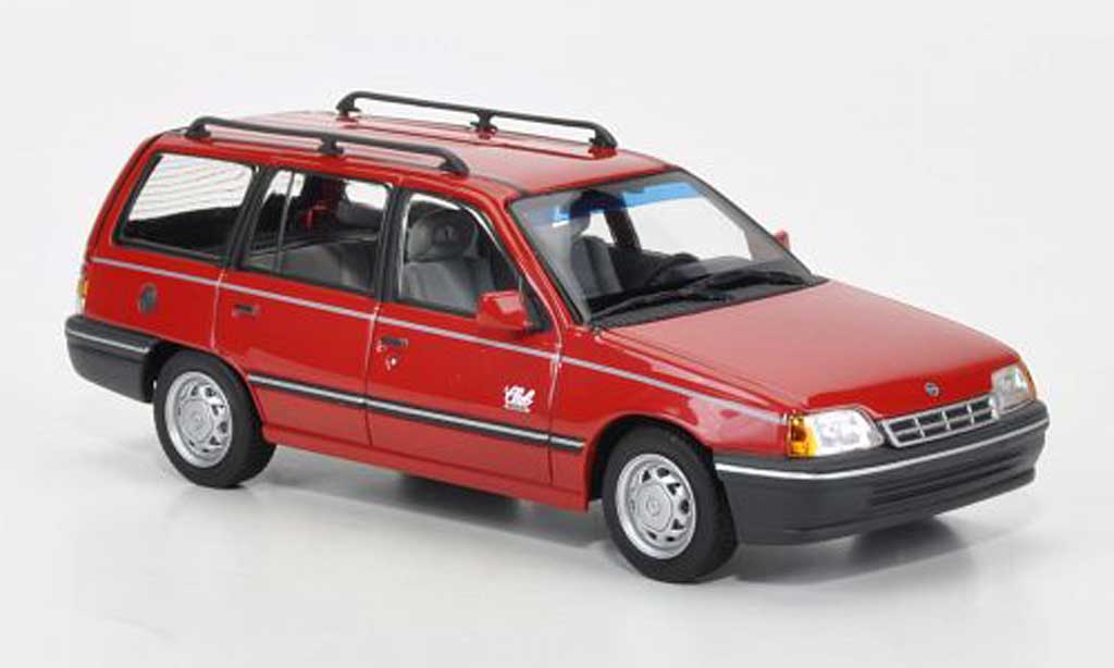 Opel Kadett E 1/43 Minichamps E Caravan rouge 1989
