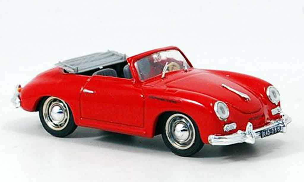 Porsche 356 1952 1/43 Brumm 1952 A Cabrio rouge miniature