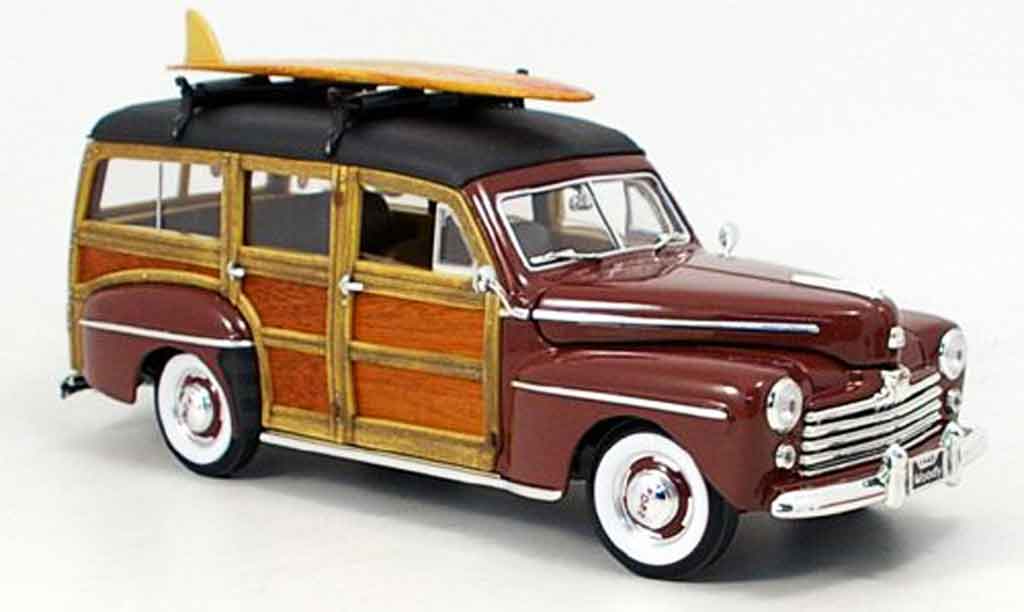 Ford Woody 1/18 Yat Ming marron 1948 miniature