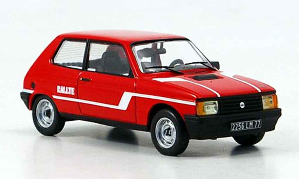 Talbot Samba 1/43 IXO Rally rouge 1983 miniature