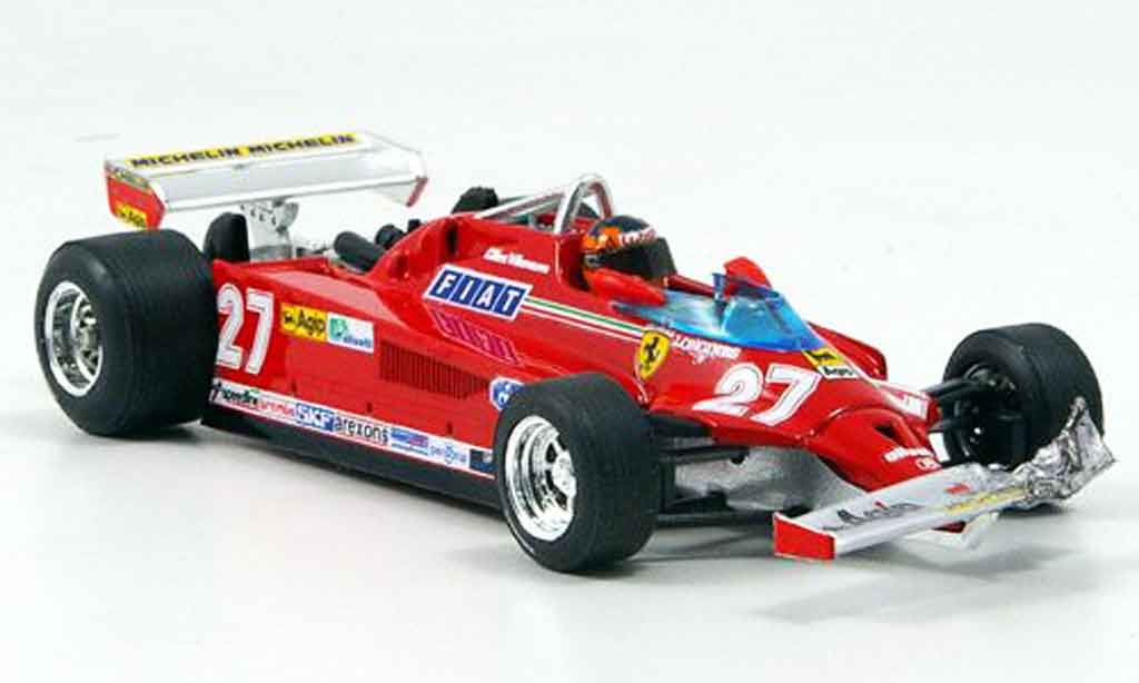Ferrari 126 1981 1/43 Brumm 1981 CK turbo villeneuve runde 39 54 gp kanada miniature