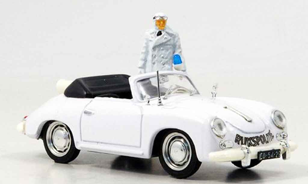 Porsche 356 1952 1/43 Brumm 1952 police Niederlande avec Figur miniature