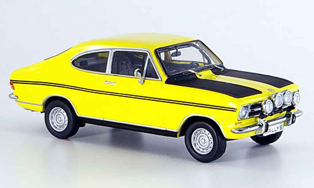 Opel Kadett B 1/43 Schuco B coupe jaune noire miniature