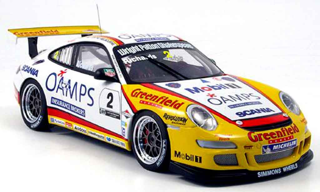 Porsche 997 GT3 CUP 1/18 Autoart GT3 Cup 2006 j. richards australian carrera miniature