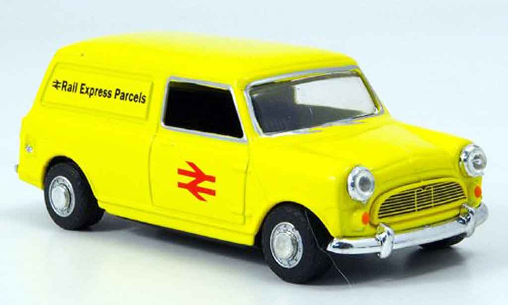 Austin Mini Van 1/43 Oxford jaune Rail Express Parcels miniature