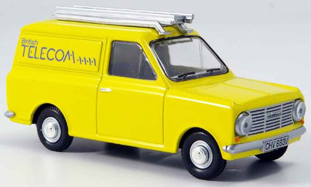 Bedford HA 1/43 Oxford Van jaune British Telecom Kasten miniature