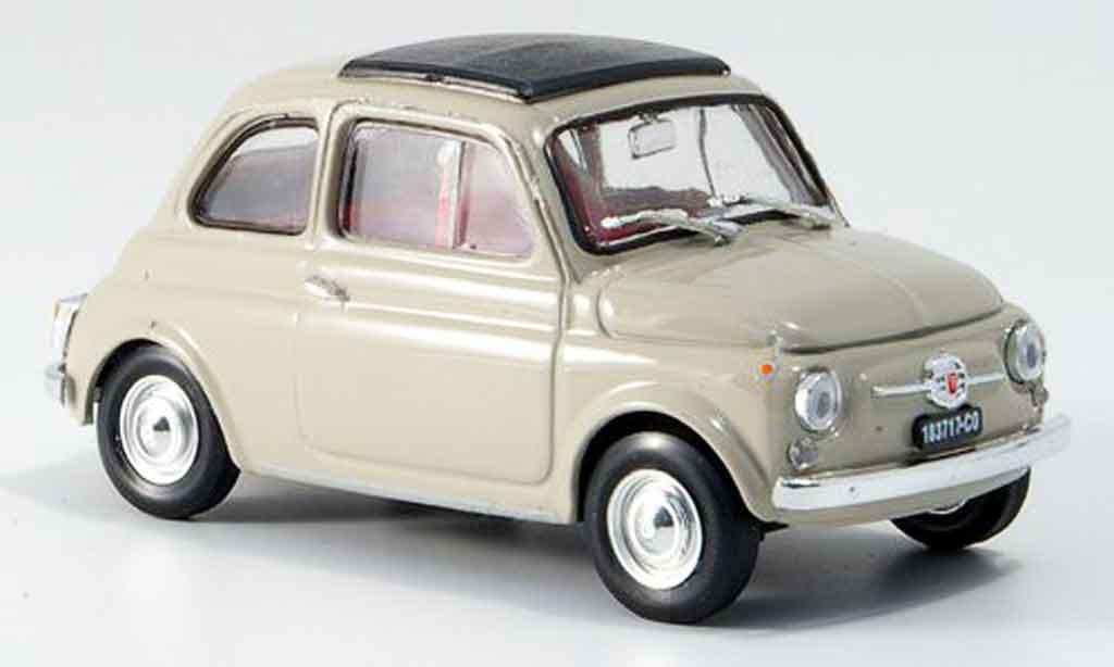 Fiat 500 1/43 Brumm F sandbeige avec capote Faltdach 1965 miniature