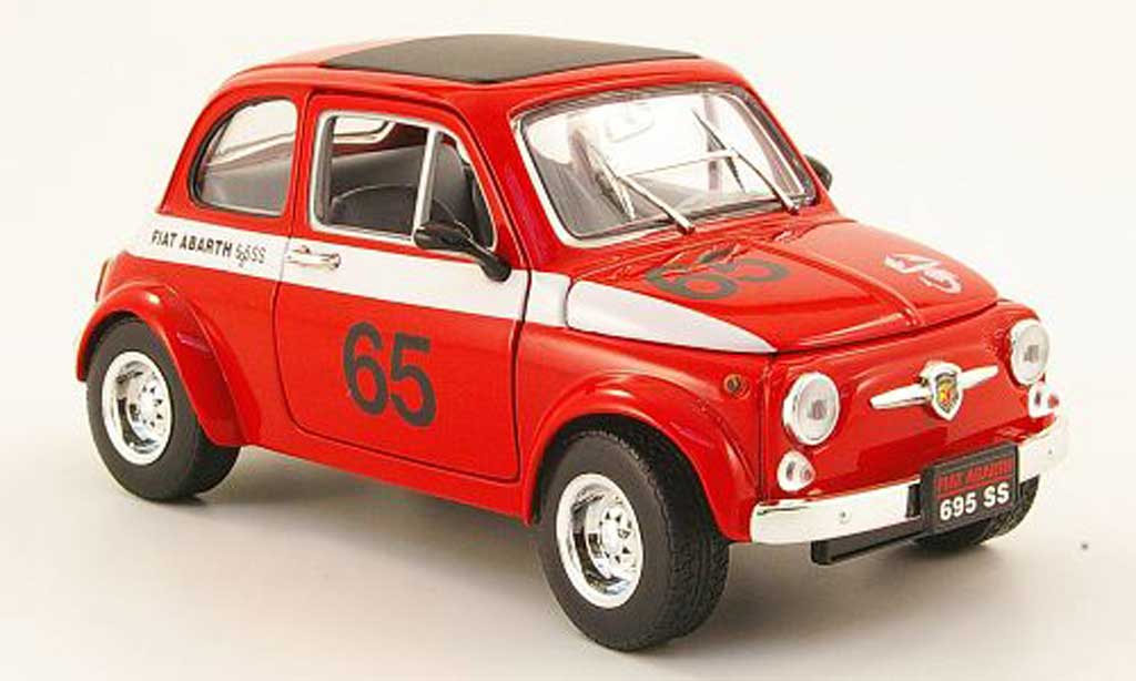 Fiat 500 Abarth 1/18 Mondo Motors Abarth 695ss rouge no.65 miniature