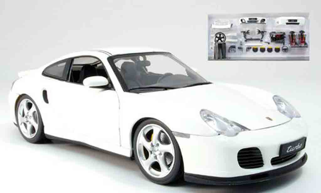 Porsche 996 1/18 AutoProShop gt techart xl blanche mit tunigteilen 2004 miniature