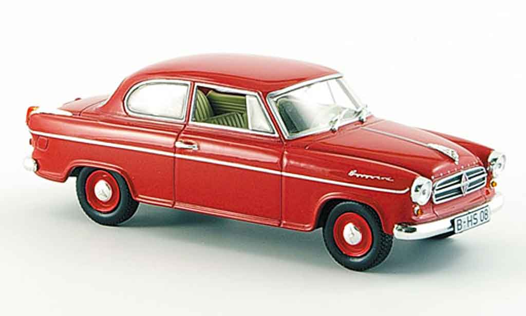 Borgward Isabella 1/43 Norev Limousine rouge 1960 miniature
