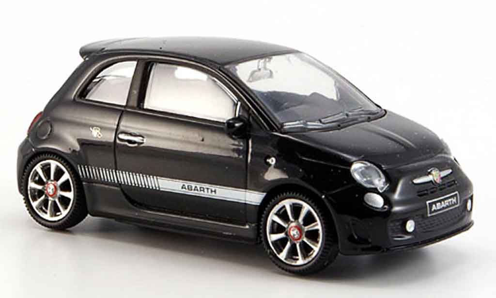 Fiat 500 1/43 Mondo Motors New Abarthnoire 2007 miniature