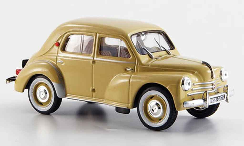 Renault 4CV 1/43 Eligor sport r 1062 beige 1958 miniature