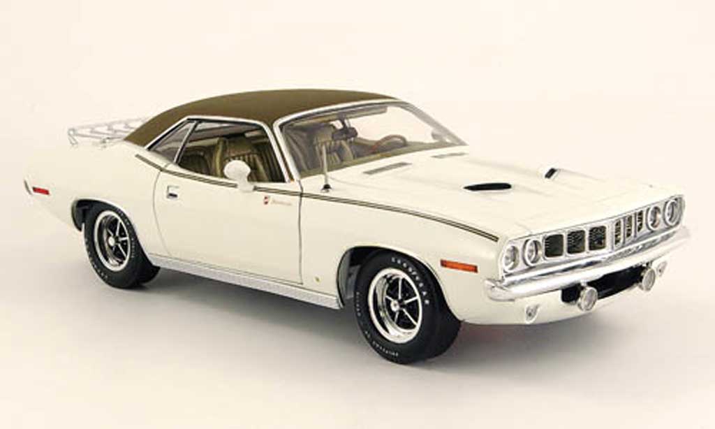 Plymouth Gran Barracuda 1/18 Highway 61 blanche/noir 1971