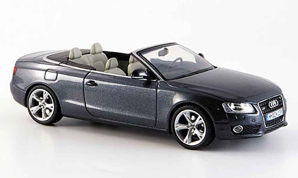Audi A5 1/43 Schuco Cabriolet grise miniature