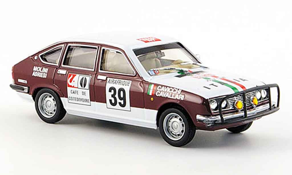 Lancia Beta berline 1/43 Pego berline no.39 italia rallye bandama 1973 miniature