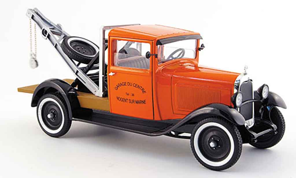 Citroen C4 1930 1/18 Solido 1930 abschleppwagen orange/noire miniature