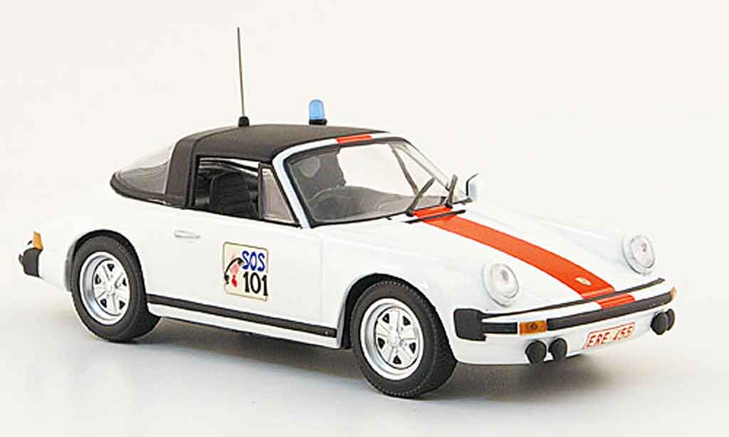 Porsche 930 Targa 1/43 Minichamps Targa Targa Belgische police 1977 miniature