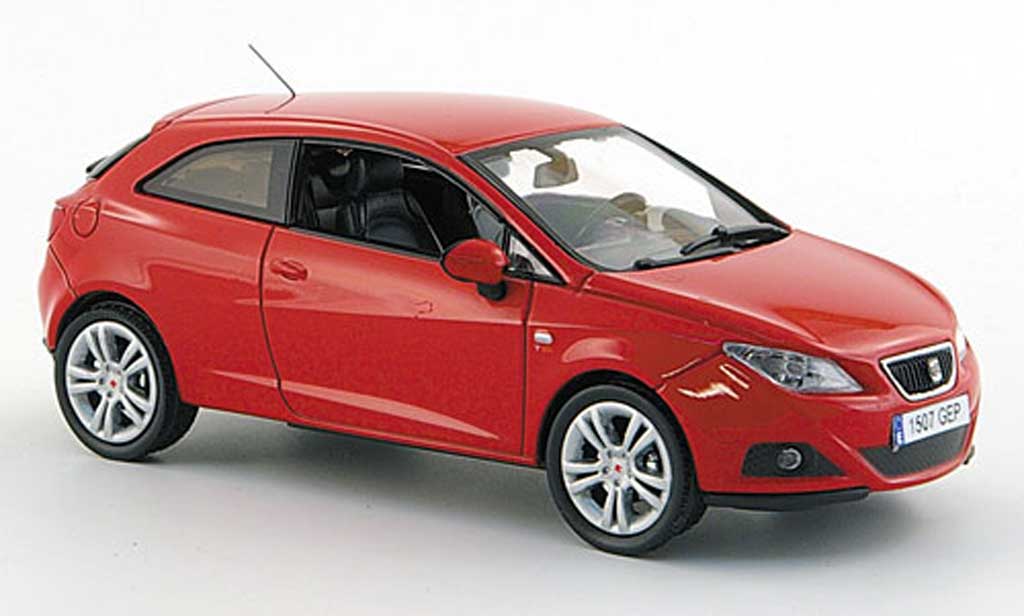 Seat Ibiza 1/43 J Collection SC red 3-portes 2008 diecast model cars