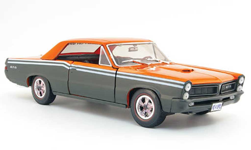 Pontiac GTO 1/18 Maisto grise orange need for speed 1965 miniature