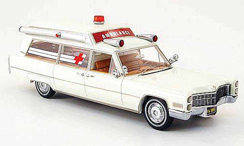 Cadillac S & S 1/43 Neo Ambulance blanche 1966 miniature