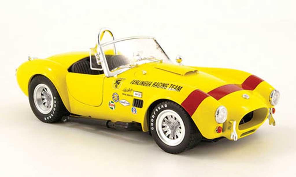 Shelby Ac Cobra 1/18 Shelby Collectibles 427 s c jaune terlingua racing team 1965 miniature