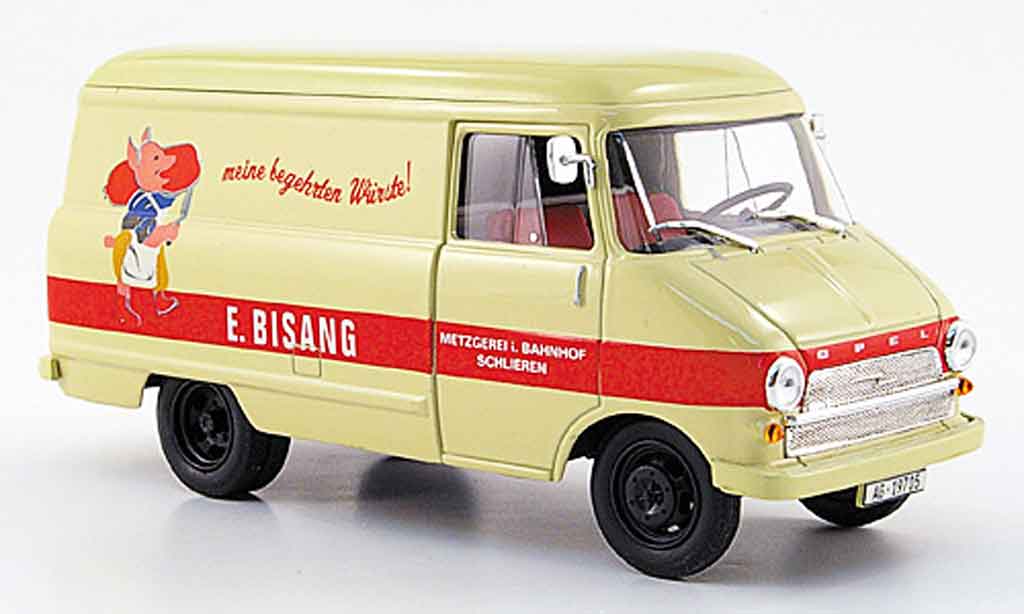 Opel Blitz 1/43 Starline kastenwagen a beige metzgerei bisang 1960 miniature