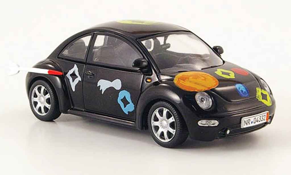 Volkswagen New Beetle 1/43 Schuco noire die ludolfs miniature