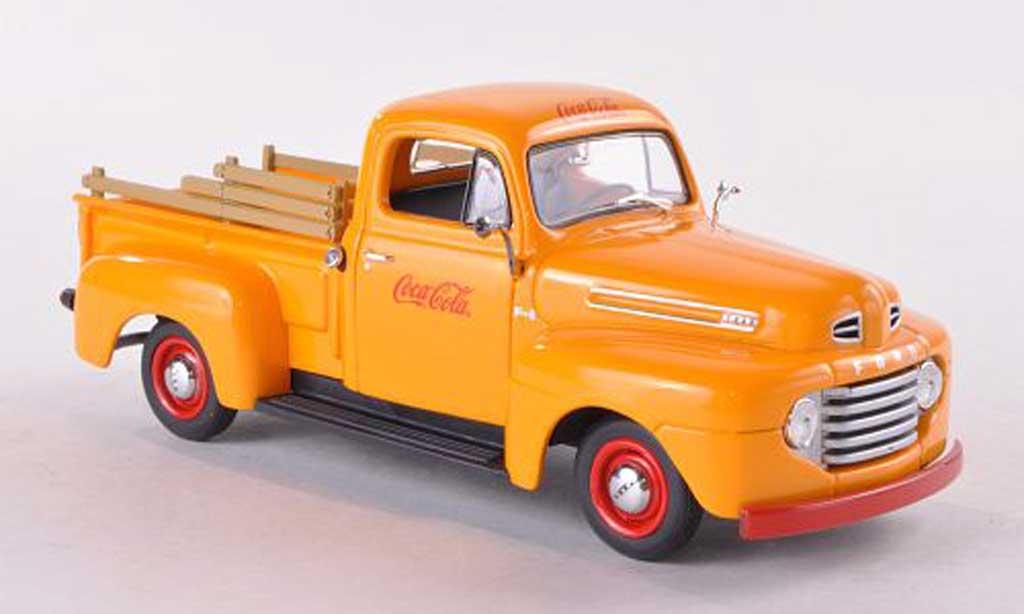 Ford F-1 1/43 Minichamps Pick Up Coca Cola jaune 1949 Coca Cola Collection miniature
