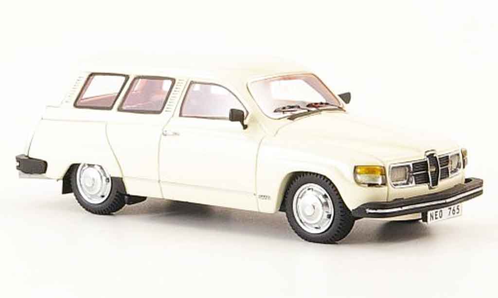 Saab 95 GL 1/43 Neo creme blanche 1979 miniature