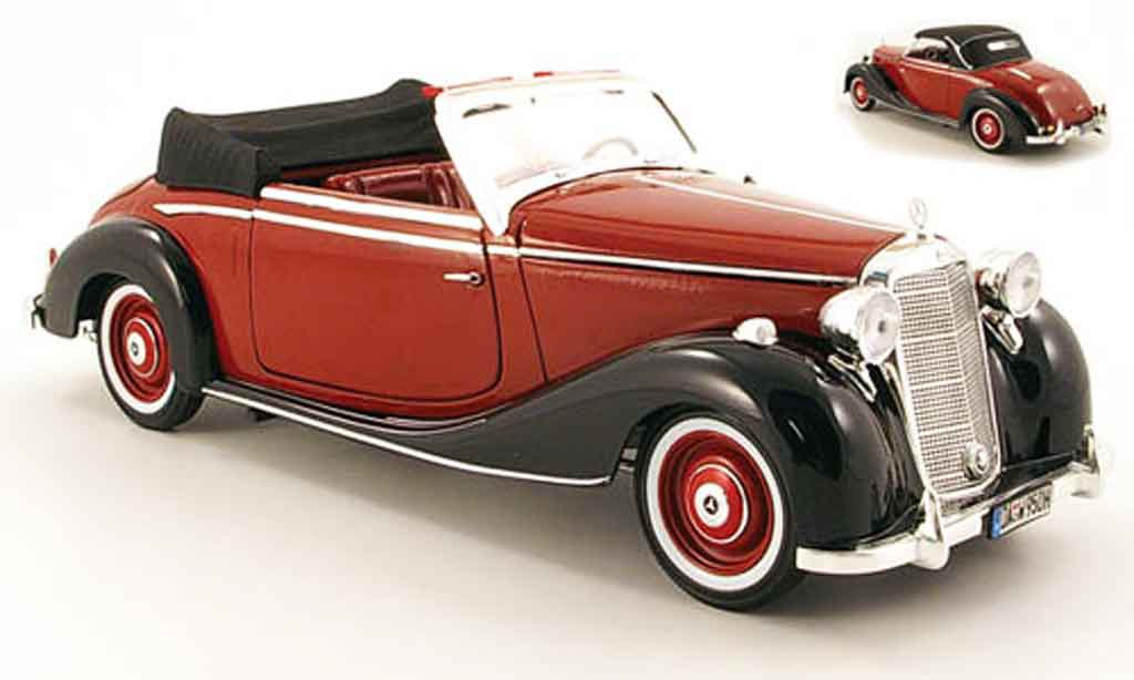 Mercedes 170 1/18 Signature s rouge/noire 1950 miniature