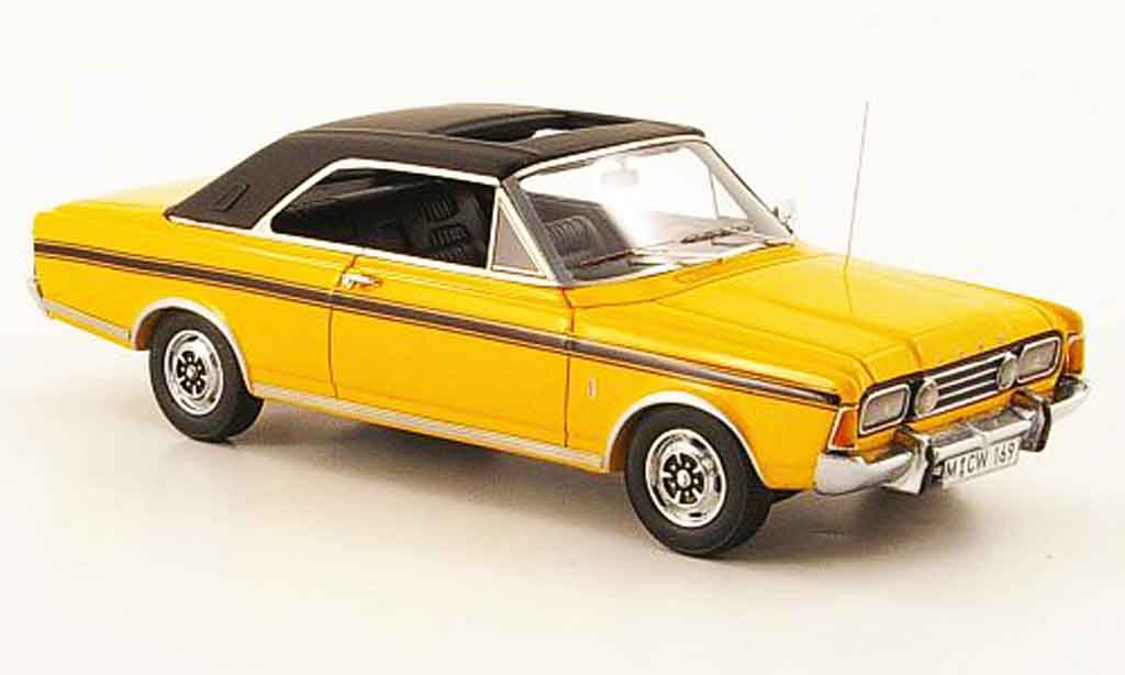 Ford Taunus 1971 1/43 Neo 1971 (P7b) 20M jaune schw. liavec. Auf. 300 miniature